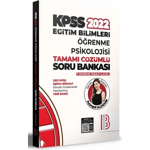 Benim Hocam Yayınları KPSS 2022 Eğitim Bilimleri Öğrenme Psikolojisi Tamamı Çözümlü Soru