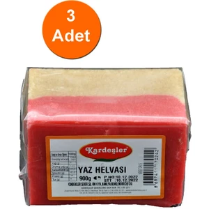 KŞ Kardeşler Şekerleme Kardeşler Yaz Helvası 900 G x 3 Adet