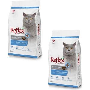 Salmon Anchovy Somonlu ve Hamsili Yetişkin Kedi Maması 2 kg (2 Adet)