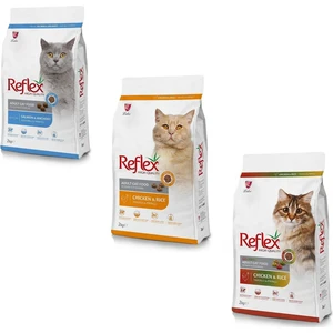 Yetişkin Karışık Kedi Maması Paketi Multicolor-Tavuk-Somon 2 kg (3 Adet)