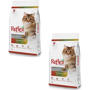 Multicolor Chicken Rice Tavuklu ve  rinçli Yetişkin Kedi Maması 2 kg (2 Adet)