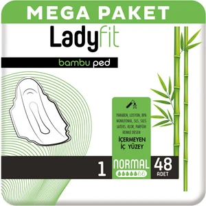 Bambu Ped Mega Normal 48 Adet Nefes Alabilen Yüzey ile Konforlu Hijyenik Pedler