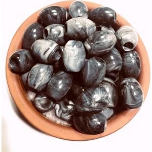 Flea Market 20 Adet Zeytin Boncuk - Dekor Boncuğu - Makrome Boncuğu