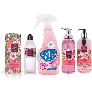 Eyüp Sabri Tuncer Japon Kiraz Çiçeği Kolonya 400  ml, Sıvı Sabun 500  ml, Köpük Sabun 500  ml, Oda Kokusu 500  ml