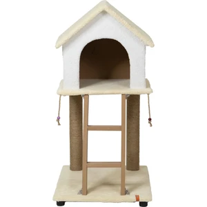 Pugalo Tırmalama Pugalo Şampanya Catnipli Üçgen Tırmalama Evi