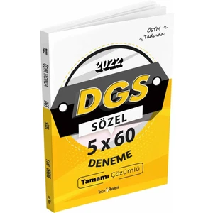 Tercih Akademi 2022 DGS Sözel 5 x 60 Deneme Tamamı Çözümlü