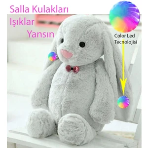 LED Işıklı, Uyku Arkadaşı Uzun Kulak Bunny Peluş Tavşan 65CM