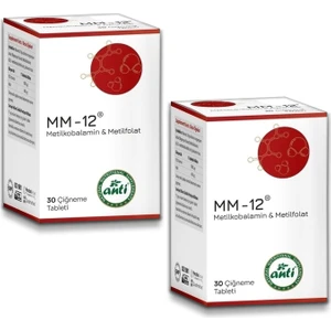 Mm-12 Metilkobalamin Çiğneme Tableti 30 Tablet (2 Adet)