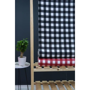 Wella Home Kırmızı Kare Desenli Panama Duck Bezi Keten Kumaş