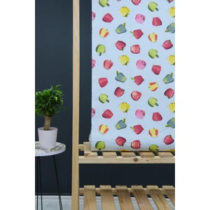 Wella Home Elma Desenli Panama Duck Bezi Keten Kumaş