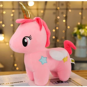 Shiva Gift&More Sevimli Pony Peluş Unicorn Tek Boynuzlu At Uyku Yastığı Arkadaşım