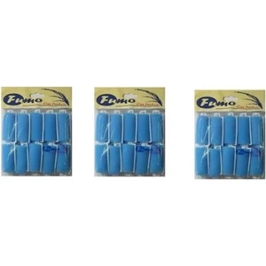 Sünger Bigudi Mavi 10lu X 3 Paket
