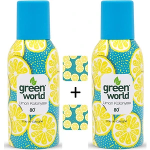 Green World 2li Aerosol Sprey Kolonya (Limon + Limon) 80 Derece 150 ml