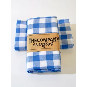 The Company Kareli Piknik Masa ve Yer Örtüsü Retro Mavi