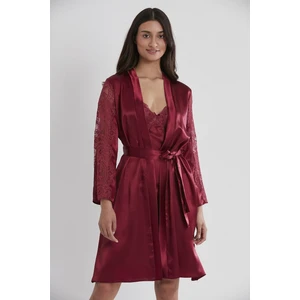 Pierre Cardin 4025 2lı Saten Gecelik Sabahlık Takımı