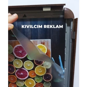 Ahşap Desenli Kahverengi A4 Alüminyum Rondo Çerçeve