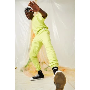 Erkek Equality Jogger Neon Sarı Eşofman Altı