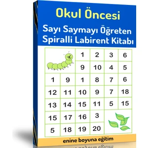 Enine Boyuna Eğitim Okul Öncesi Sayı Saymayı Öğreten Labirent Kitabı