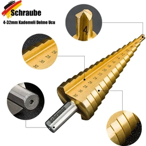 Schraube Titanyum Kademeli Metal Delme Ucu -32MM