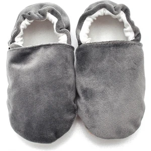 First Step Pamuk Astarlı Kaydırmaz Taban Patik-Açık GRİ-F-847