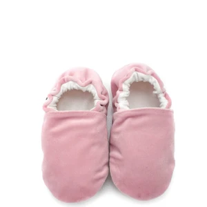 First Step Pamuk Astarlı Kadife Kaydırmaz Taban Patik-Toz PEMBE-F-847