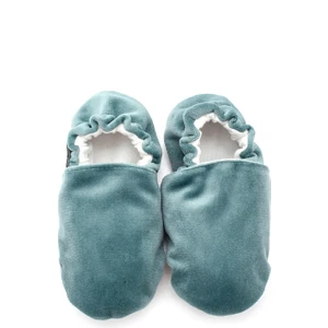 First Step Pamuk Astarlı Kadife Kaydırmaz Taban PATIK-MİNT-YEŞİLİ-F-847