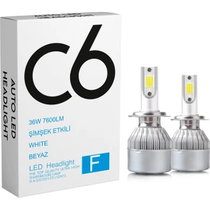 LED Zenon H4 LED Xenon 36W 7600LM 6500K Far Ampülü LED Işık   Seri-Gri