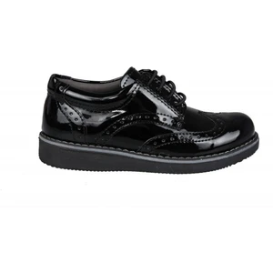 Bücür Ortopedi 3070 Bağcıklı Siyah Çocuk Kundura