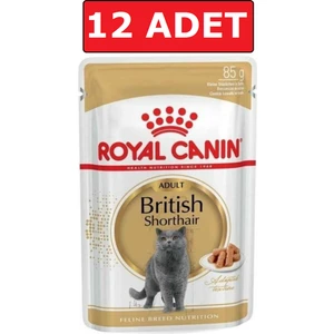 Royal Canin British Shorthair Kedi Konservesi Pouch 85 gr 12 Adet Yaş Mama