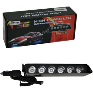 Sm Motors Cam Içi Vantuzlu Çakar 6 Ledli Makam Çakarı 7 Modlu Kırmızı-Mavi