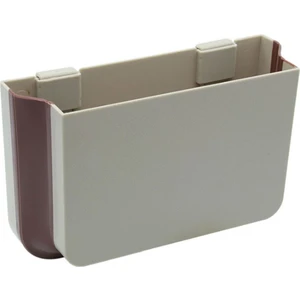 Tme Araç Için Koltuk Yanı Arkası Katlanabilir Su Geçirmez Çöp Kutusu Bej