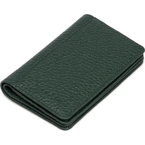 Yeşil Deri Unisex Kredi Kartlık 01601I5T
