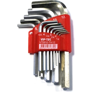 Vıp-Tec Kısa Allen Anahtar Takımı VT-810-TK12