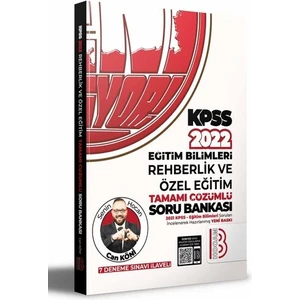 Benim Hocam Yayınları KPSS 2022 Eğitim Bilimleri Rehberlik ve Özel Eğitim Tamamı Çözümlü Soru Bankası (7 Deneme Ilaveli)