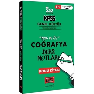 Yargı Yayınevi KPSS 2022 Genel Kültür  Kısa ve Öz Coğrafya Ders Notları Konu Kitabı