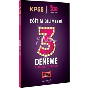 Yargı Yayınevi KPSS 2022 Eğitim Bilimleri Tamamı Çözümlü Muhteşem 3 Deneme