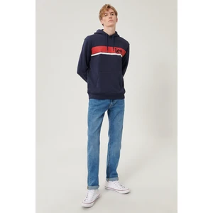 Erkek Daren  Koyu Mavi Straight Fit Normal Bel Düz Paça Esnek Jean Pantolon