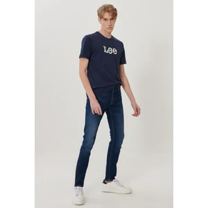 Erkek Malone  Koyu Mavi Skinny Normal Bel Çok Dar Paça Esnek Jean Pantolon