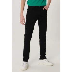 Erkek Daren  Siyah Straight Fit Normal Bel Düz Paça Esnek Jean Pantolon