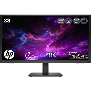 HP V28 28 60Hz 1ms (HDMI+Display) 4K Ultra HD FreeSync Led Fiyatı