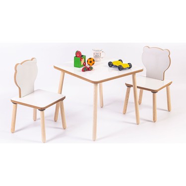 Intergo Yaz Sil Yuzeyli Ahsap Cocuk Masa Sandalye Takimi Fiyati