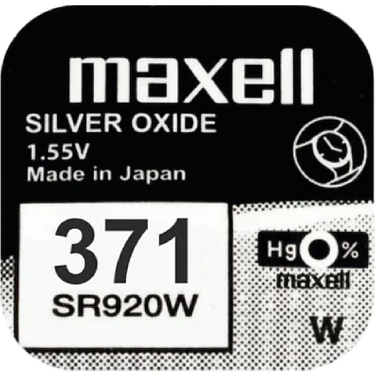 Maxell 371 SR920SW 1.55V Saat Pili 1