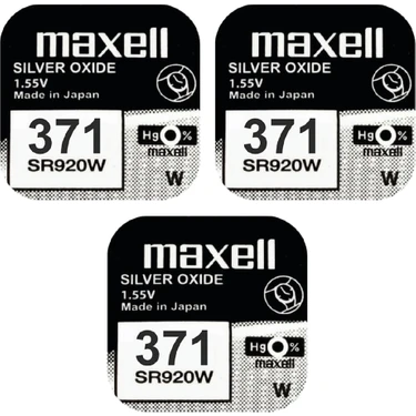 Maxell 371 SR920SW 1.55V Saat Pili  3