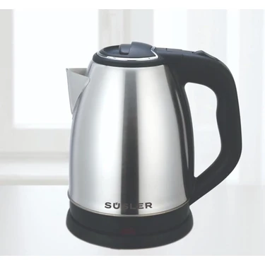 Süsler Inox Çelik Kettle 1,8 Litre Elektrikli Su