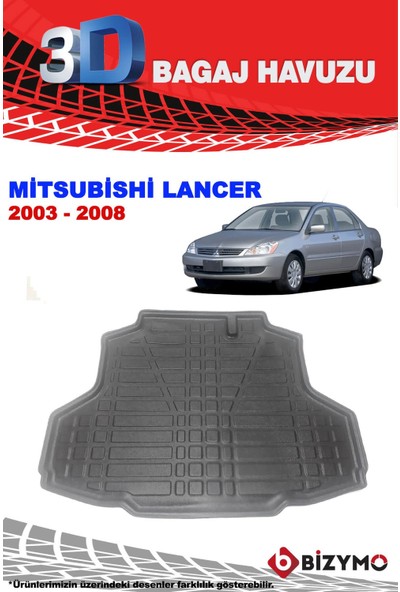 Mitsubishi Lancer 2003-2008 3D Bagaj Havuzu Bizymo