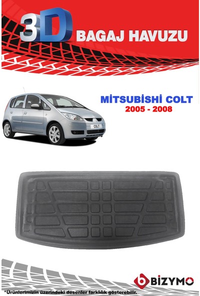 Mitsubishi Colt 2005-2008 3D Bagaj Havuzu Bizymo