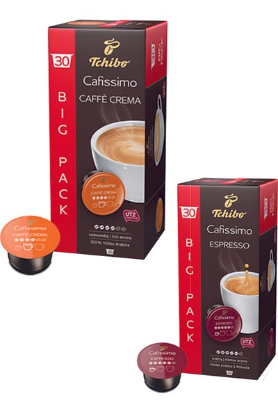 Cafissimo Espresso Intense 30 Kapsül + Cafissimo Crema Rich 30 Kapsül