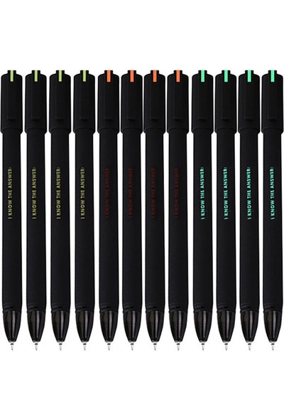 M&g 12 Adet 2021 Yumuşak Dokunmatik Plastik Jel Kalem 0.5 mm Siyah Mürekkep Nötr Reklam Kalem Sıcak Satış Ürünleri (Yurt Dışından)