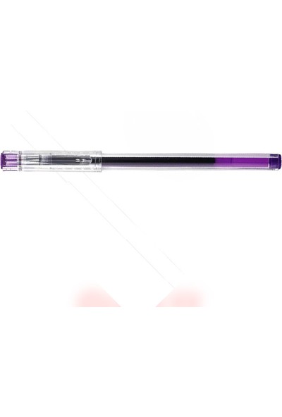 M&g 12 Adet Sıcak Satış Mor Renkli Ince Noktası Jel Kalem Seti Özel Şekil Plastik Kawaii Nötr Kalem (Yurt Dışından)