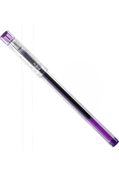 M&g 12 Adet Sıcak Satış Mor Renkli Ince Noktası Jel Kalem Seti Özel Şekil Plastik Kawaii Nötr Kalem (Yurt Dışından)